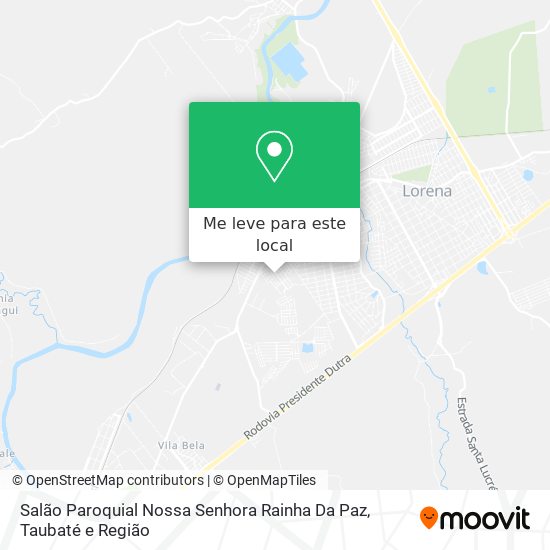 Salão Paroquial Nossa Senhora Rainha Da Paz mapa