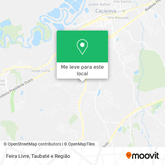 Feira Livre mapa