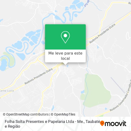 Folha Solta Presentes e Papelaria Ltda - Me. mapa