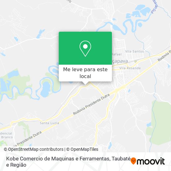 Kobe Comercio de Maquinas e Ferramentas mapa