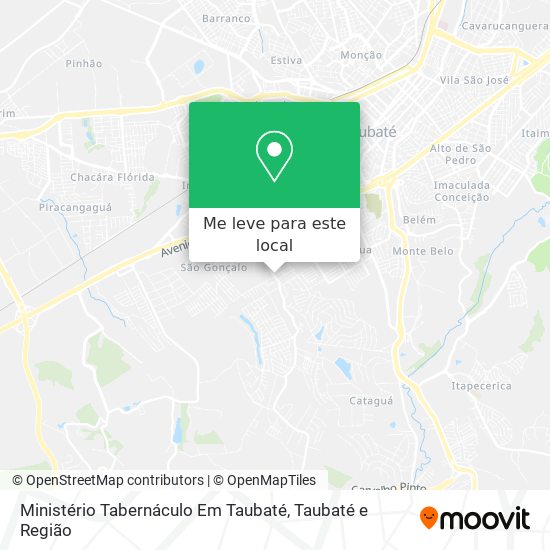 Ministério Tabernáculo Em Taubaté mapa