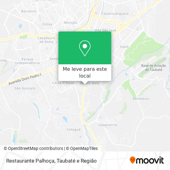 Restaurante Palhoça mapa