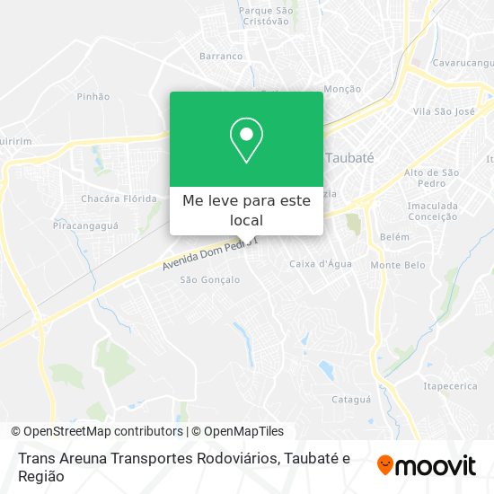 Trans Areuna Transportes Rodoviários mapa