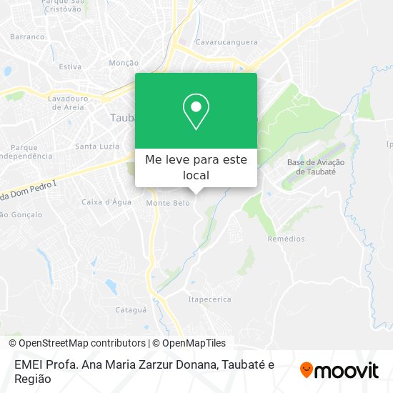 EMEI Profa. Ana Maria Zarzur Donana mapa