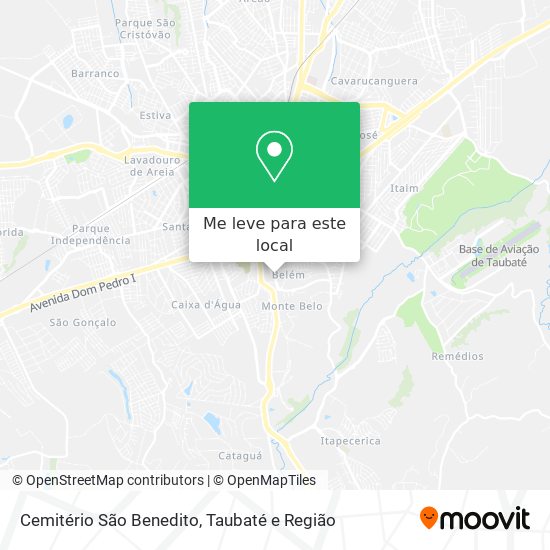 Cemitério São Benedito mapa