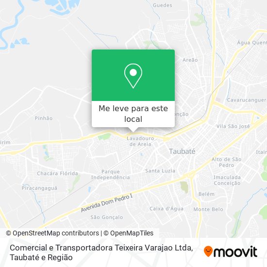 Comercial e Transportadora Teixeira Varajao Ltda mapa