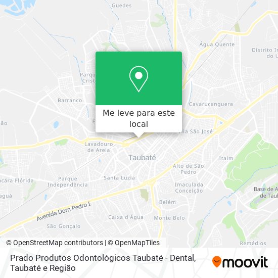 Prado Produtos Odontológicos Taubaté - Dental mapa