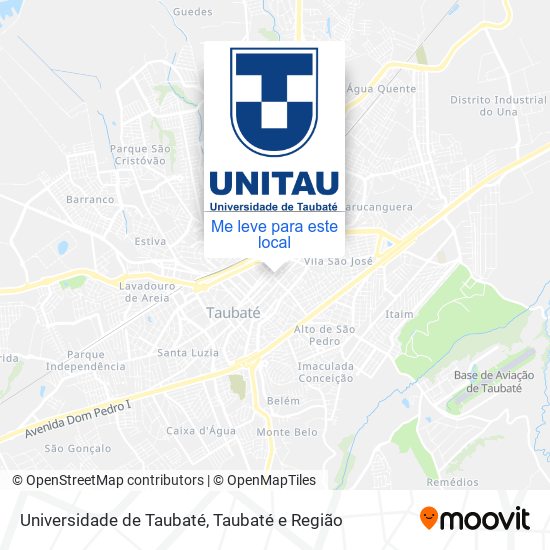 Universidade de Taubaté mapa