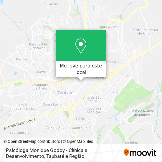 Psicóloga Monique Godoy - Clínica e Desenvolvimento mapa