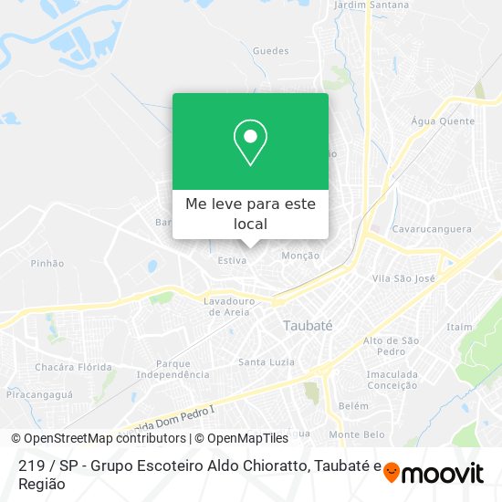 219 / SP - Grupo Escoteiro Aldo Chioratto mapa