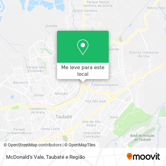 McDonald's Vale mapa