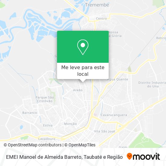 EMEI Manoel de Almeida Barreto mapa