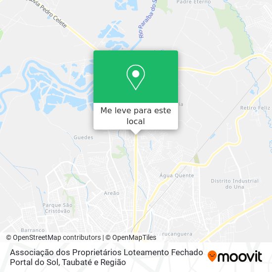 Associação dos Proprietários Loteamento Fechado Portal do Sol mapa