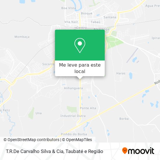 T.R.De Carvalho Silva & Cia mapa