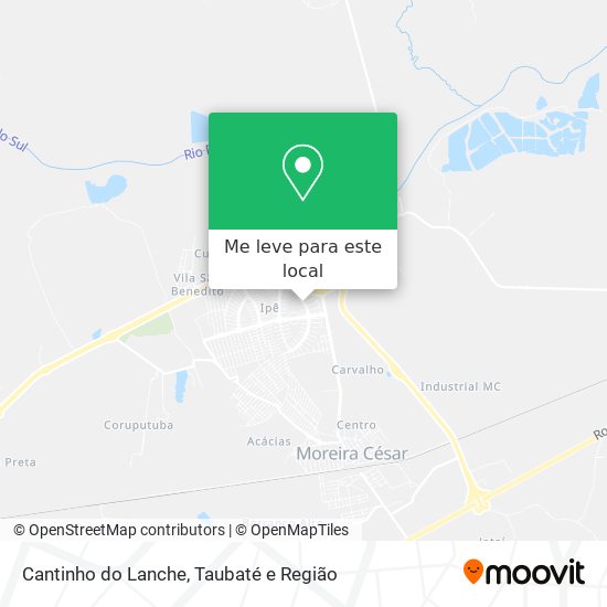 Cantinho do Lanche mapa