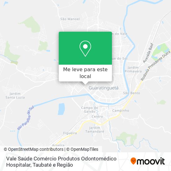 Vale Saúde Comércio Produtos Odontomédico Hospitalar mapa