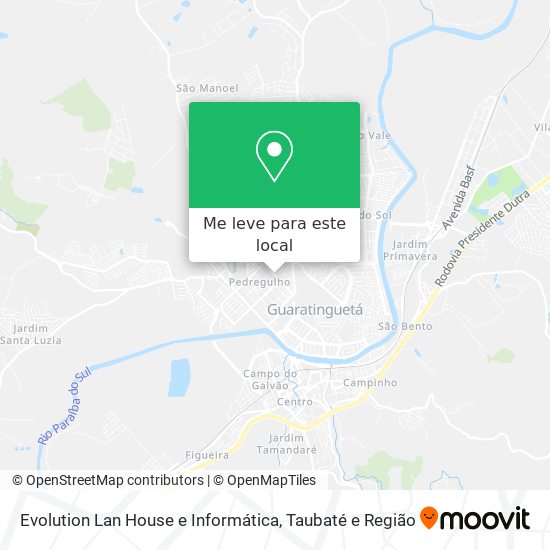 Evolution Lan House e Informática mapa