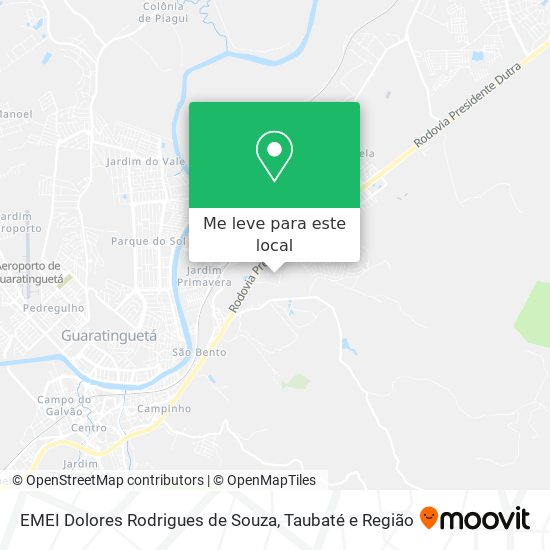 EMEI Dolores Rodrigues de Souza mapa