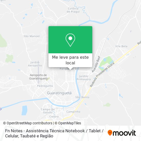 Fn Notes - Assistência Técnica Notebook / Tablet / Celular mapa