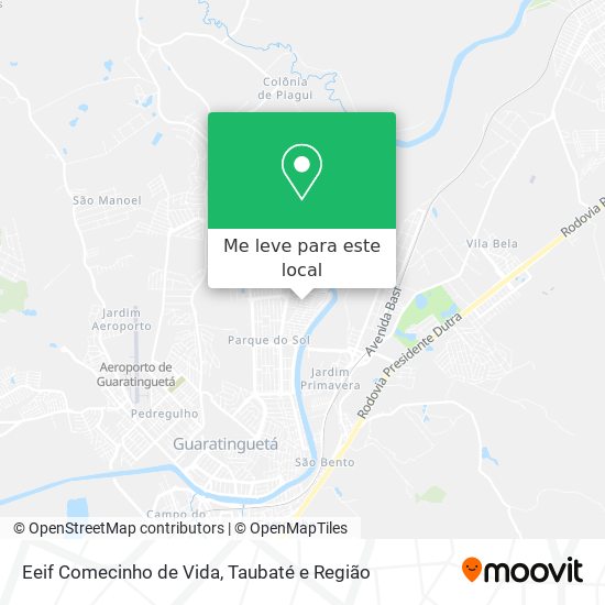 Eeif Comecinho de Vida mapa