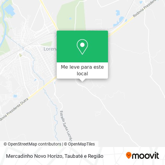 Mercadinho Novo Horizo mapa