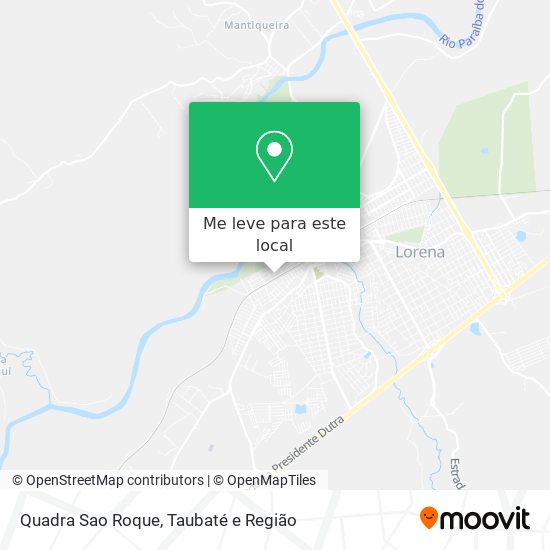 Quadra Sao Roque mapa