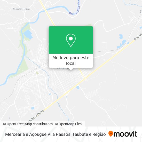 Mercearia e Açougue Vila Passos mapa