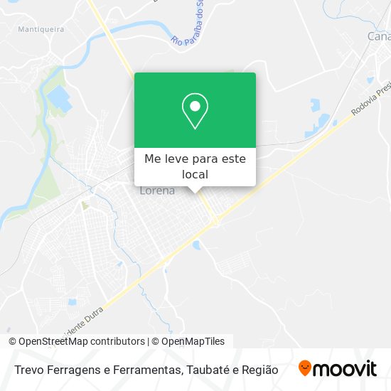 Trevo Ferragens e Ferramentas mapa