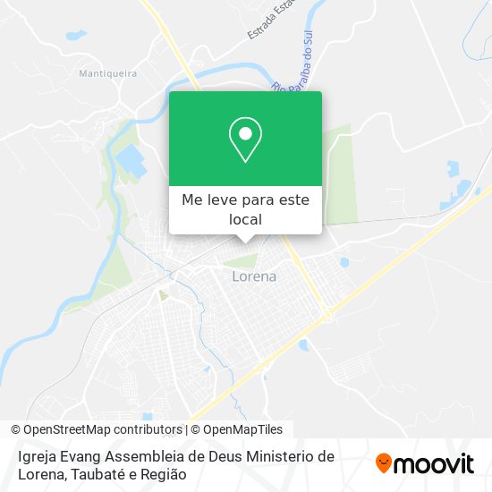 Igreja Evang Assembleia de Deus Ministerio de Lorena mapa