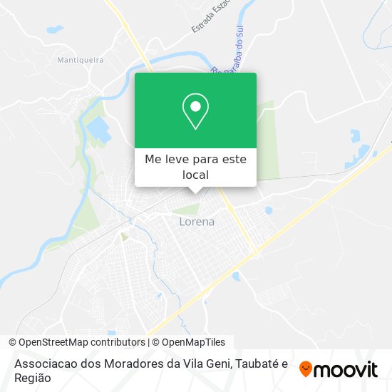 Associacao dos Moradores da Vila Geni mapa