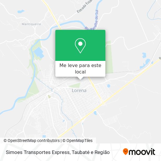 Simoes Transportes Express mapa