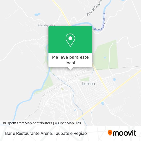 Bar e Restaurante Arena mapa