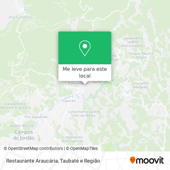 Restaurante Araucária mapa