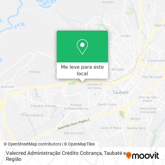 Valecred Administração Crédito Cobrança mapa