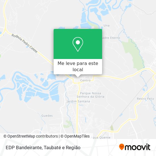 EDP Bandeirante mapa