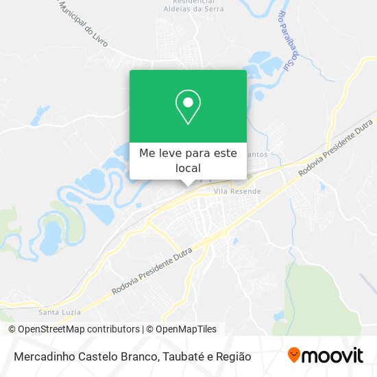 Mercadinho Castelo Branco mapa