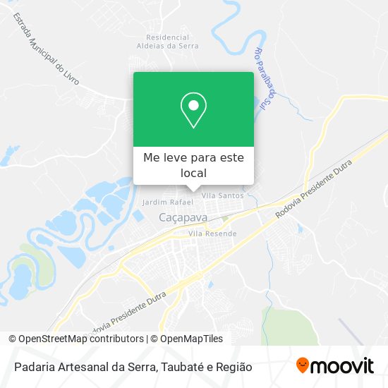 Padaria Artesanal da Serra mapa