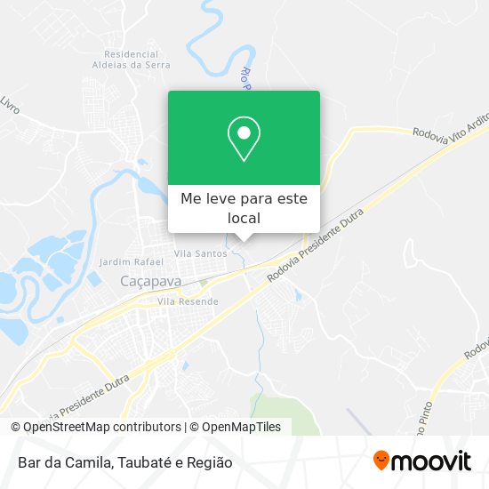 Bar da Camila mapa