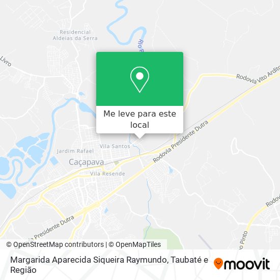 Margarida Aparecida Siqueira Raymundo mapa