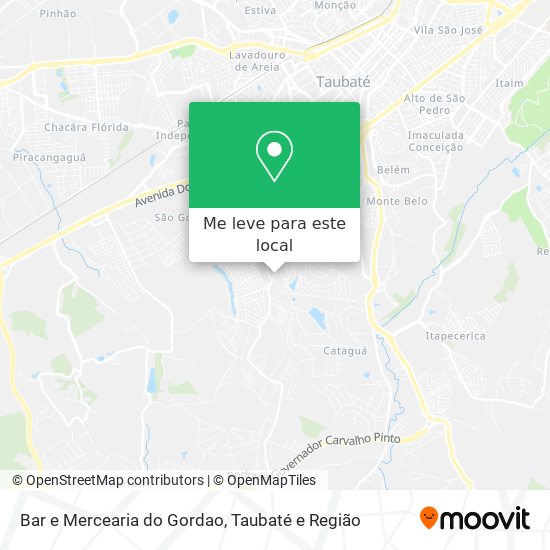 Bar e Mercearia do Gordao mapa