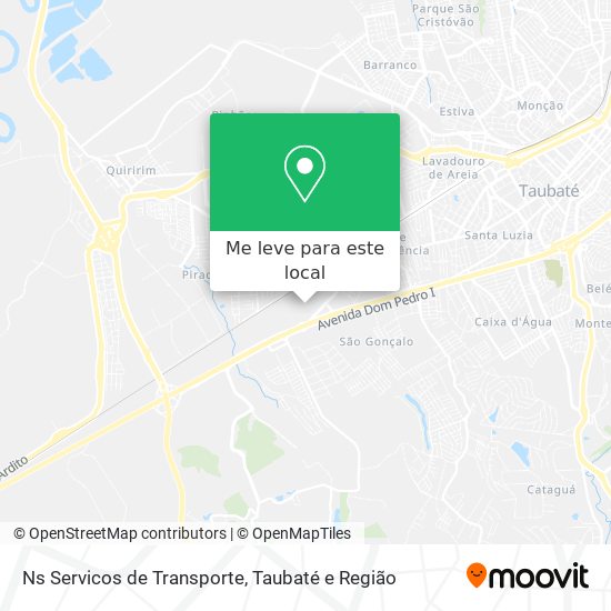 Ns Servicos de Transporte mapa