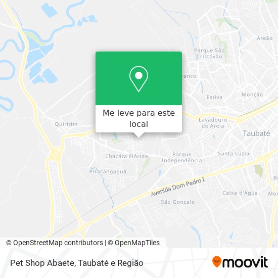 Pet Shop Abaete mapa