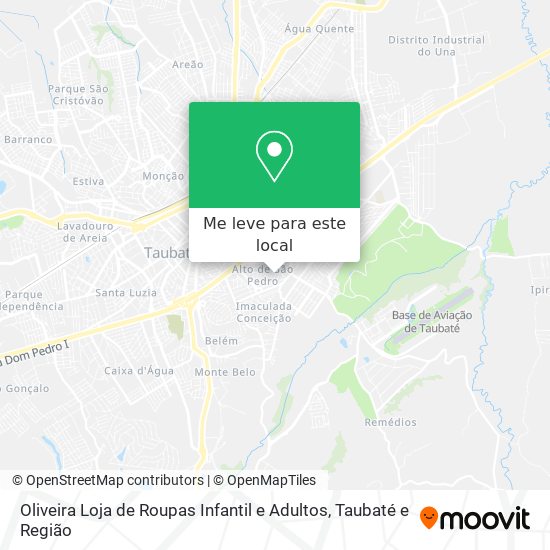 Oliveira Loja de Roupas Infantil e Adultos mapa