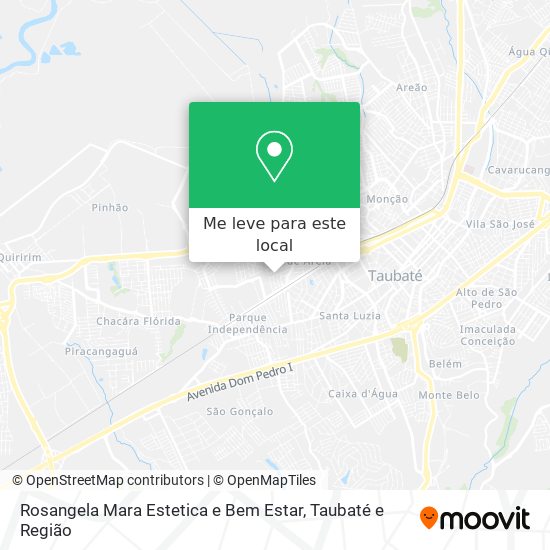 Rosangela Mara Estetica e Bem Estar mapa