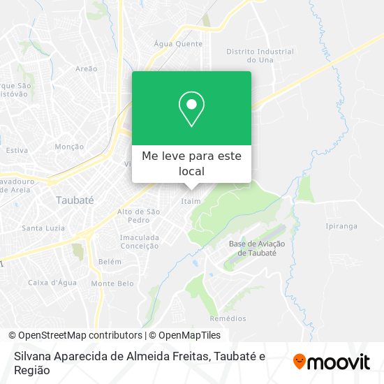 Silvana Aparecida de Almeida Freitas mapa
