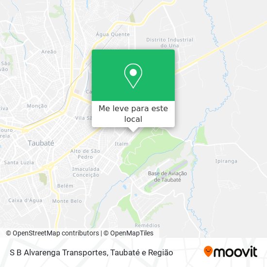 S B Alvarenga Transportes mapa
