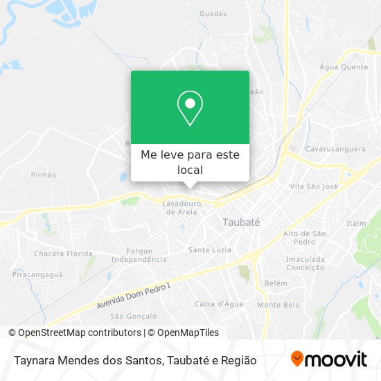 Taynara Mendes dos Santos mapa