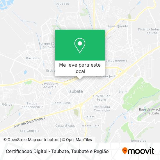 Certificacao Digital - Taubate mapa