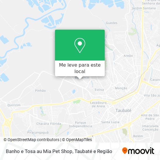 Banho e Tosa au Mia Pet Shop mapa