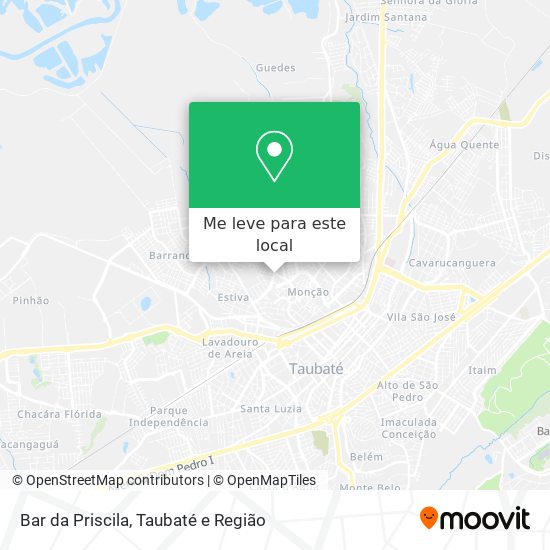 Bar da Priscila mapa